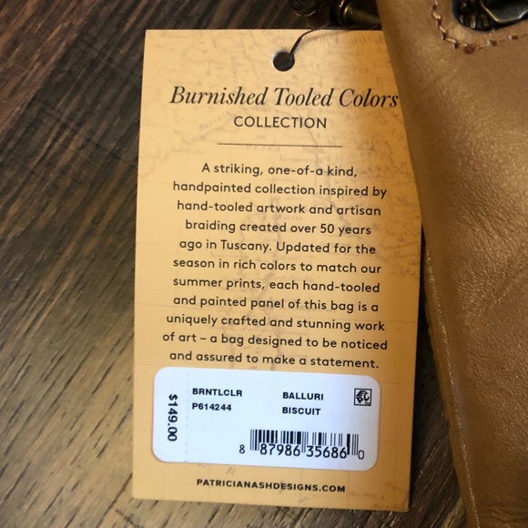 💗Patricia Nash Balluri Crossbody- Biscuit 
Brand New - Picture 3 of 5